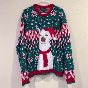 Ugly Christmas Sweater Llama